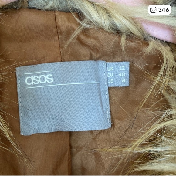 ASOS Multicolor Faux Fur Trim Teddy Jacket - Picture 3 of 15
